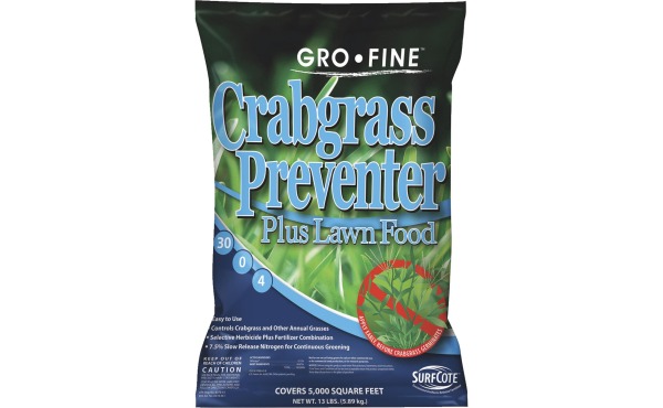 Gro-Fine 13 Lb. 5000 Sq. Ft. 30-0-4 Lawn Fertilizer with Crabgrass Preventer